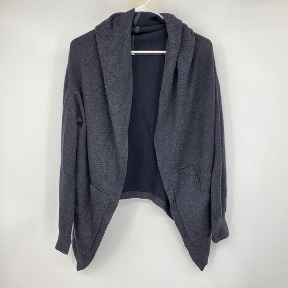 Lululemon Sweaters - lululemon athletica Charcoal and Slate Reversible Cardigan